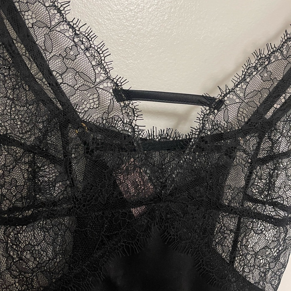 Victoria's Secret Black Lace Chemise - Picture 3 of 8